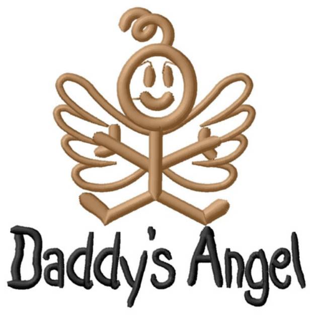 Picture of Daddys Angel Machine Embroidery Design