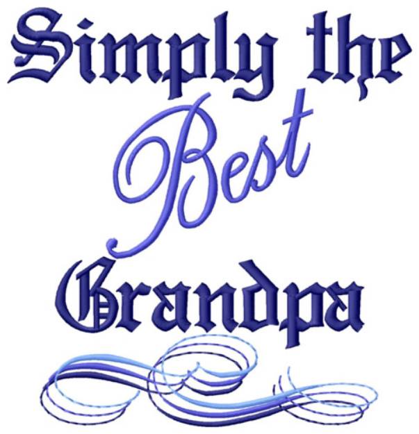 Picture of Best Grandpa Machine Embroidery Design