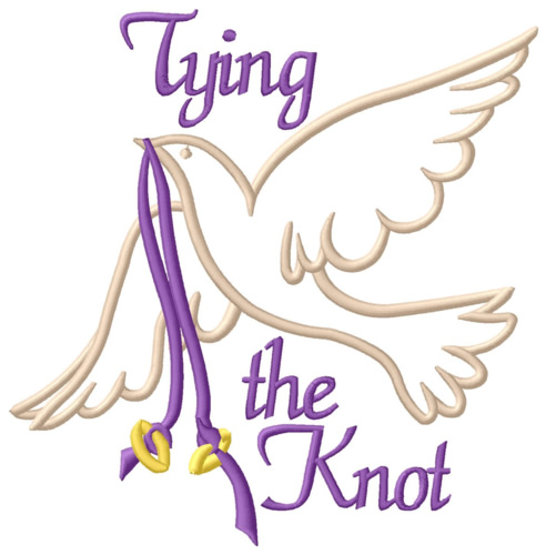 Tying the Knot Machine Embroidery Design