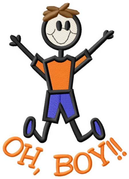 Picture of Oh, Boy! Machine Embroidery Design