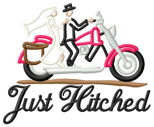 Just Hitched Machine Embroidery Design