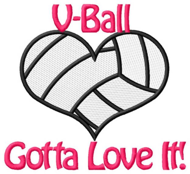 Picture of Gotta Love Volleyball Machine Embroidery Design