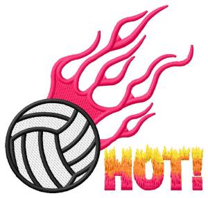 Picture of Hot Volleyball Machine Embroidery Design