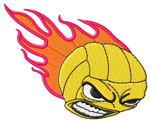 Picture of Volleyball Face Machine Embroidery Design
