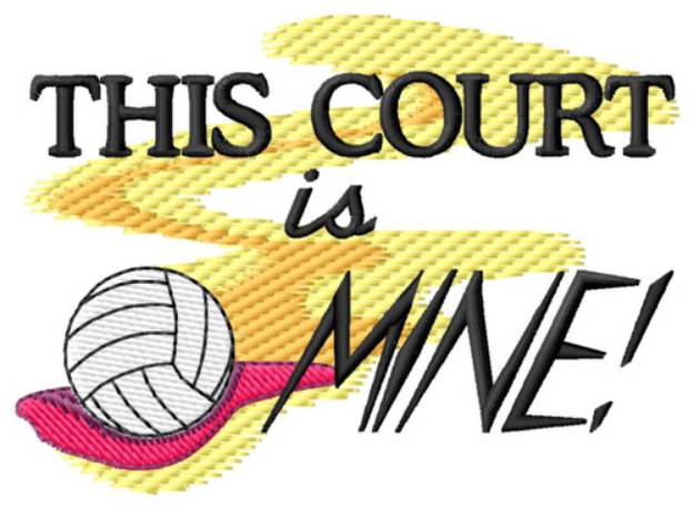 Picture of The Court Is Mine Machine Embroidery Design