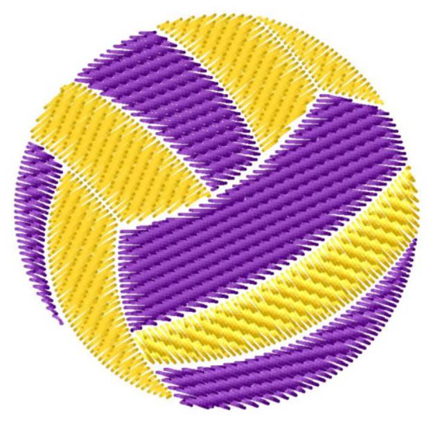 Picture of Light Fill Volleyball Machine Embroidery Design