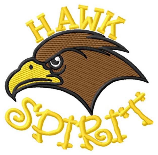 Picture of Hawk Spirit Machine Embroidery Design