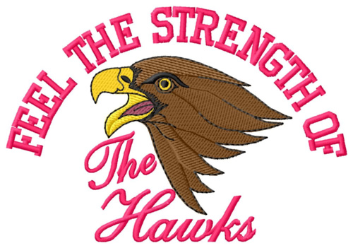 Hawk Head Machine Embroidery Design