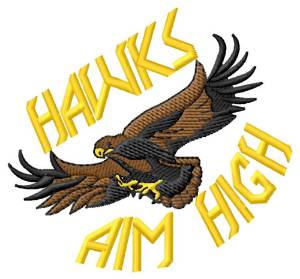 Picture of Flying Hawk Machine Embroidery Design