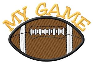 Picture of Football My Game Machine Embroidery Design