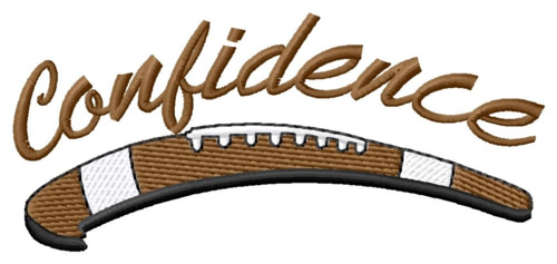 Football Confidence Machine Embroidery Design