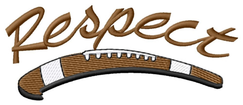 Football Respect Machine Embroidery Design
