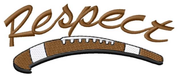 Picture of Football Respect Machine Embroidery Design