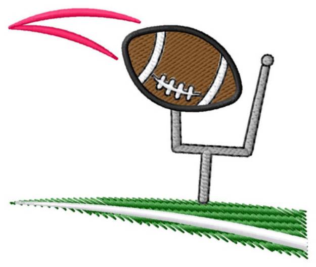 Picture of Football Goal Machine Embroidery Design