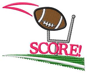 Picture of Football Score Machine Embroidery Design