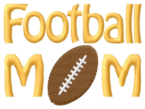 Football Mom Machine Embroidery Design