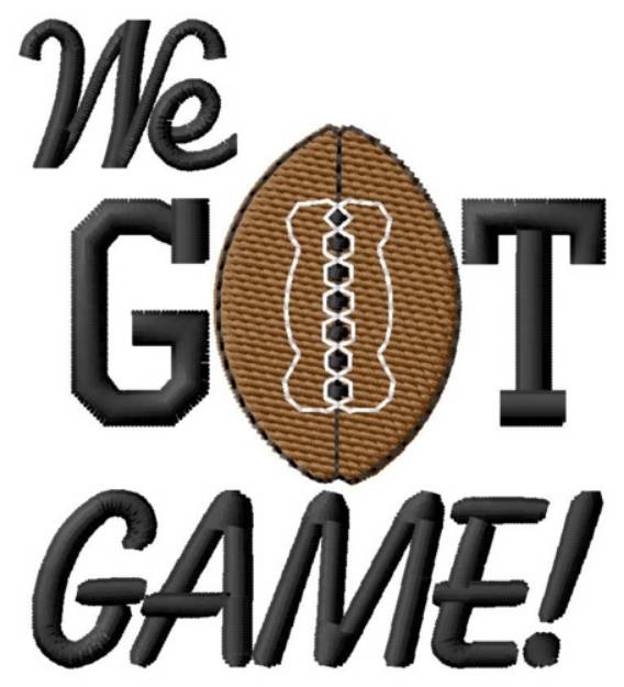 Picture of Football Game Machine Embroidery Design