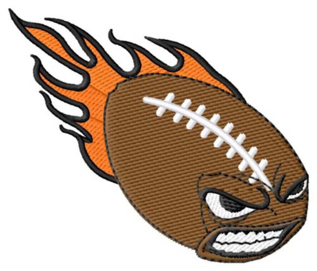 Picture of Football Face Machine Embroidery Design
