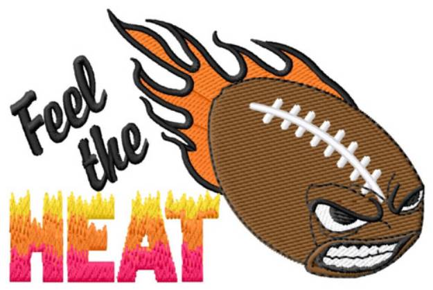 Picture of Football Heat Machine Embroidery Design