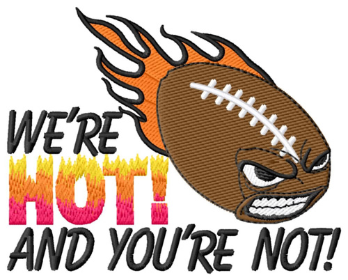 Hot Football Machine Embroidery Design