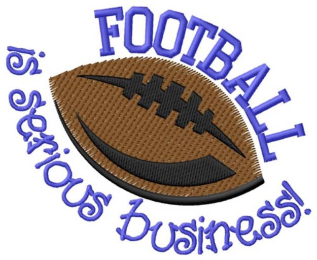 Picture of Football Business Machine Embroidery Design