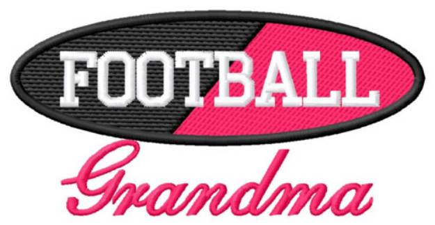 Picture of Football Grandma Machine Embroidery Design
