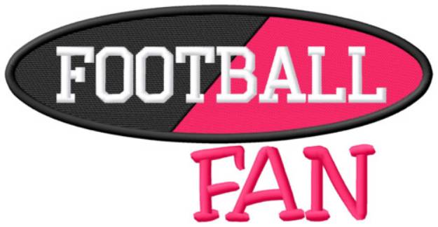 Picture of Football Fan Machine Embroidery Design