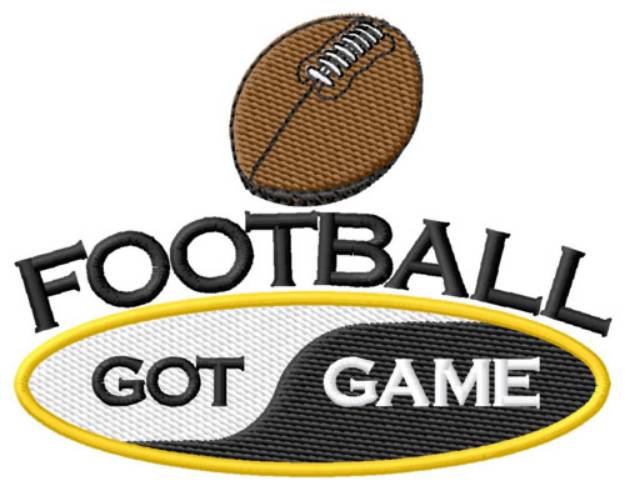 Picture of Football Got Game Machine Embroidery Design