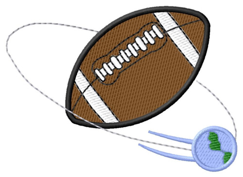Football World Machine Embroidery Design