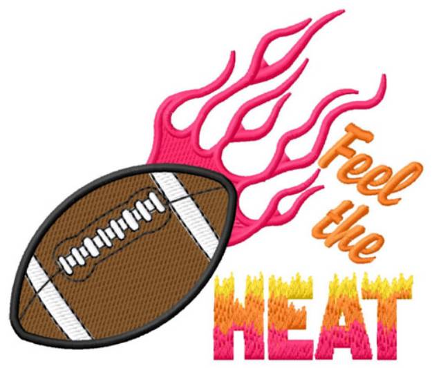 Picture of Football Flame Machine Embroidery Design