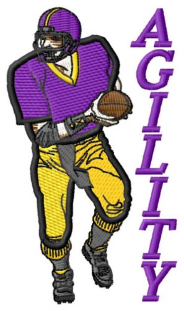 Picture of Football Agility Machine Embroidery Design
