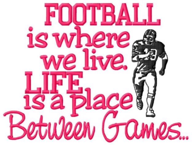 Picture of Football Games Machine Embroidery Design