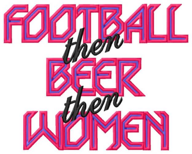 Picture of Football Saying Machine Embroidery Design