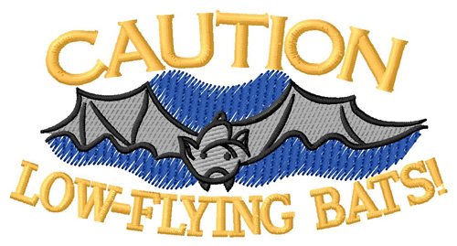 Low Flying Bats Machine Embroidery Design