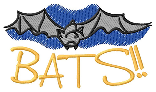 Bats! Machine Embroidery Design