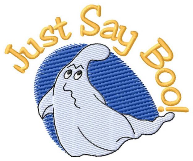Picture of Just Say Boo Machine Embroidery Design