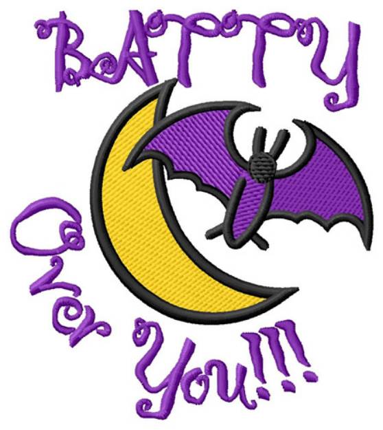 Picture of Batty Over You Machine Embroidery Design