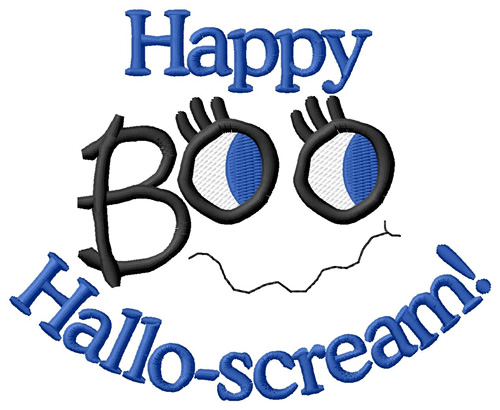 Happy Hallo-scream! Machine Embroidery Design