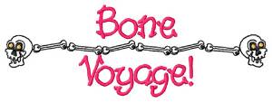 Picture of Bone Voyage Machine Embroidery Design