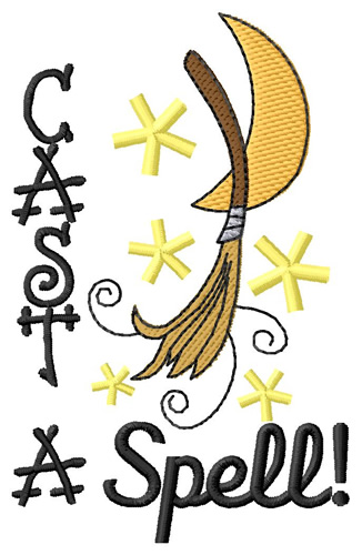 Cast A Spell Machine Embroidery Design