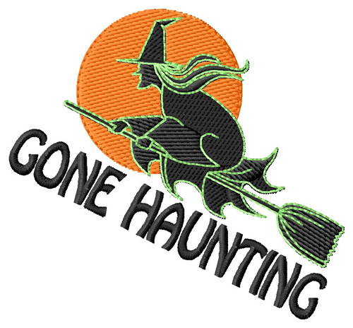 Gone Haunting Machine Embroidery Design