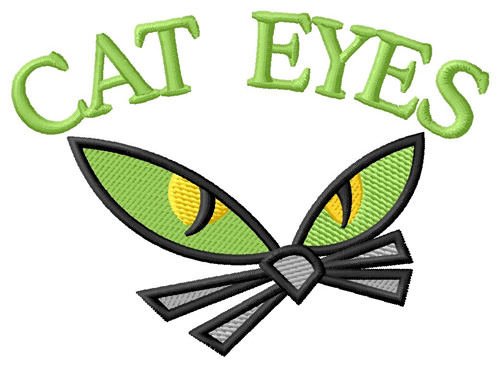 Cat Eyes Machine Embroidery Design