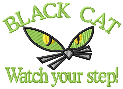Watch Your Step Machine Embroidery Design