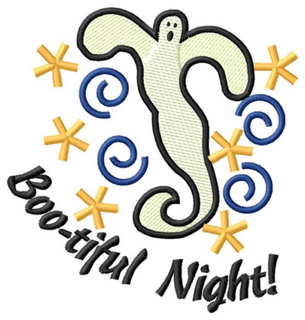 Picture of Boo-tiful Night Machine Embroidery Design