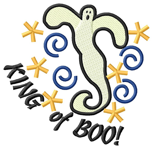 King Of Boo Machine Embroidery Design