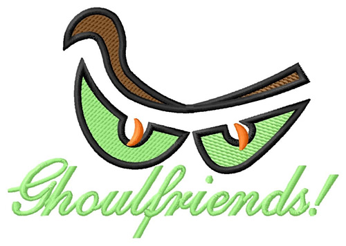 Ghoulfriends Machine Embroidery Design