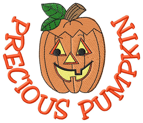 Precious Pumpkin Machine Embroidery Design