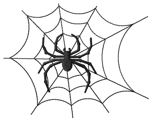 Spider Machine Embroidery Design