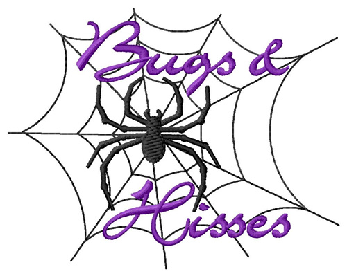 Bugs And Hisses Machine Embroidery Design