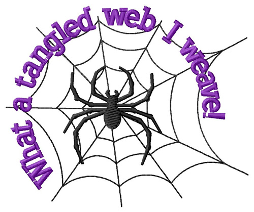 Tangled Web Machine Embroidery Design